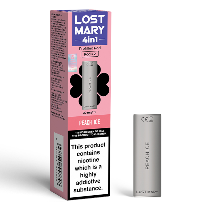 Lost Mary 4 in 1 Prefilled POD Peach Ice (2 pods per pack)