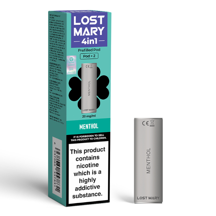 Lost Mary 4 in 1 Prefilled POD Menthol (2 pods per pack)