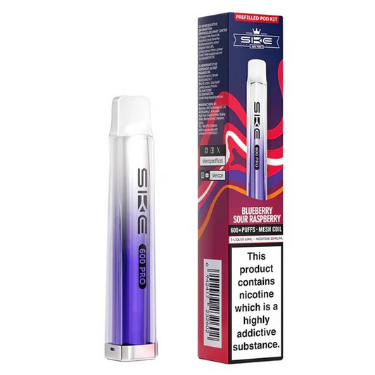 SKE Crystal 600 Pro Prefilled Kit Blue Sour Raspberry