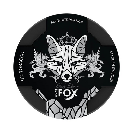 White Fox Nicotine Pouch Slim Black 30mg